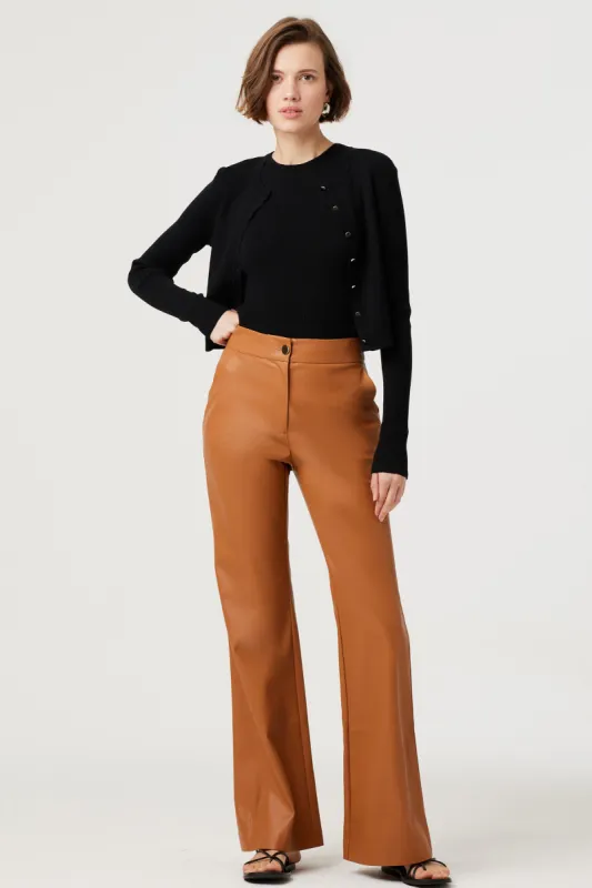 Gaia Lux Vegan Leather Pants sold by Toccin