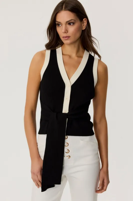 Collins Sleeveless Vest sold by Toccin