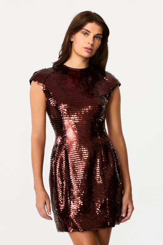 Kristen Sequin Sculpted Dress sold by Toccin