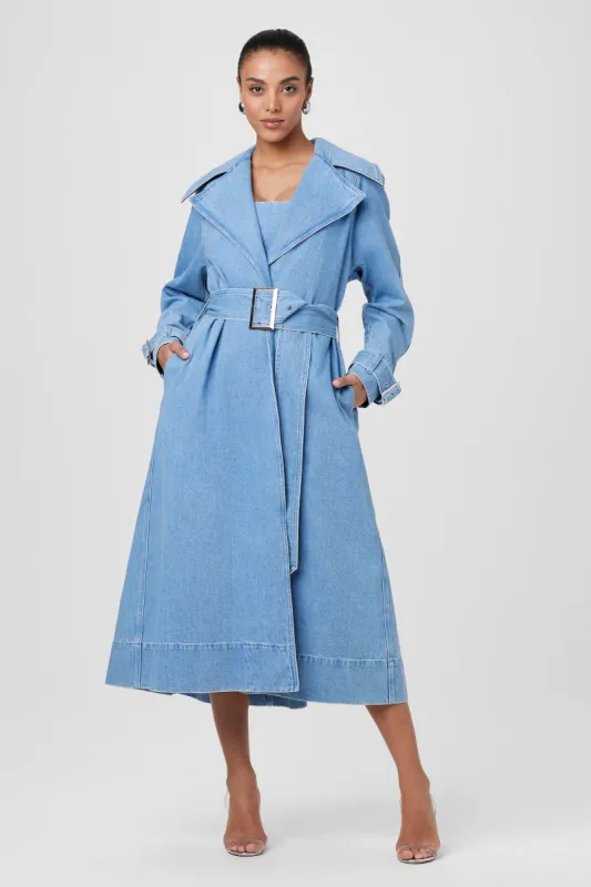 Chloe Denim Trench Jacket sold by Toccin