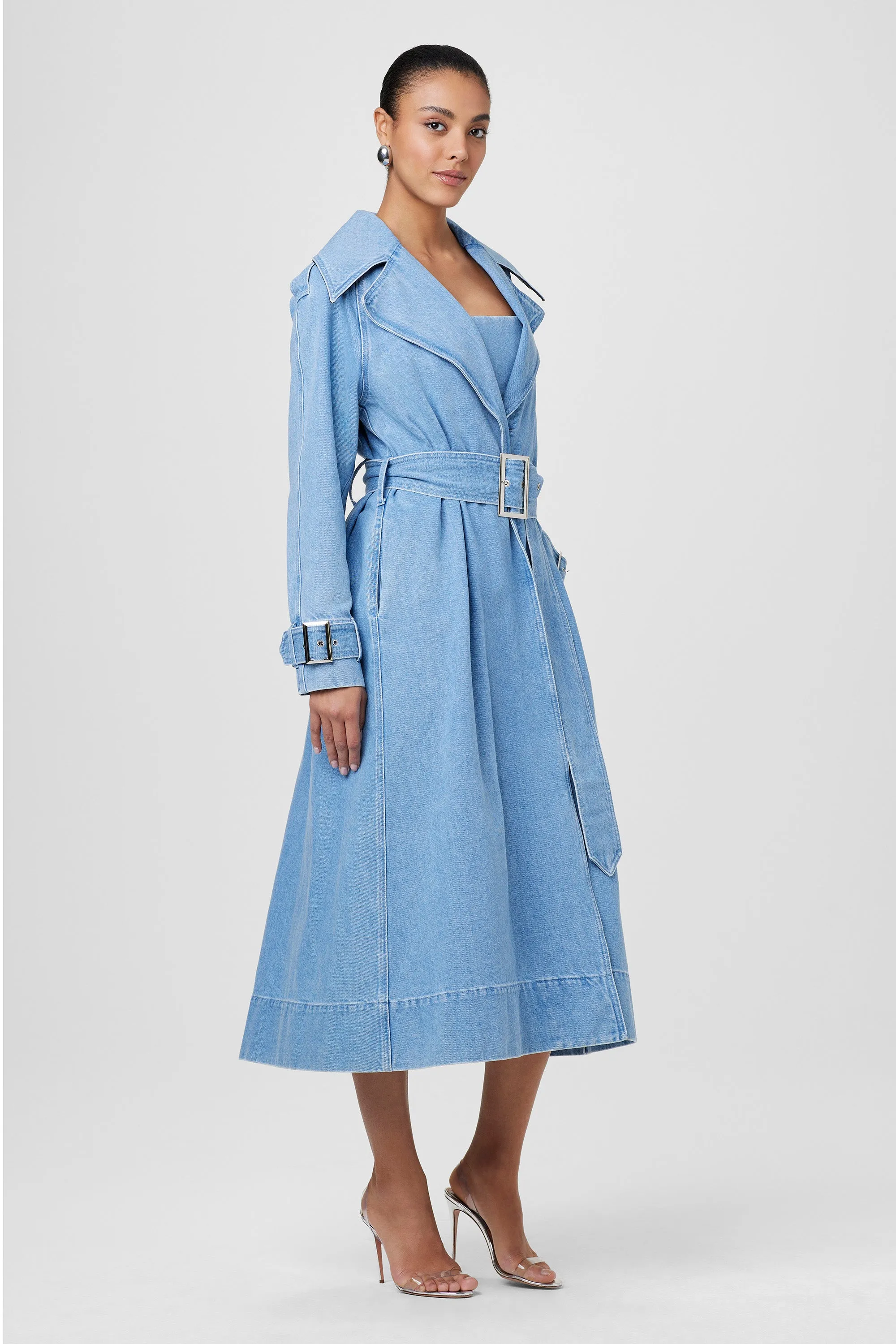 Chloe Denim Trench Jacket sold by Toccin product image thumbnail 2