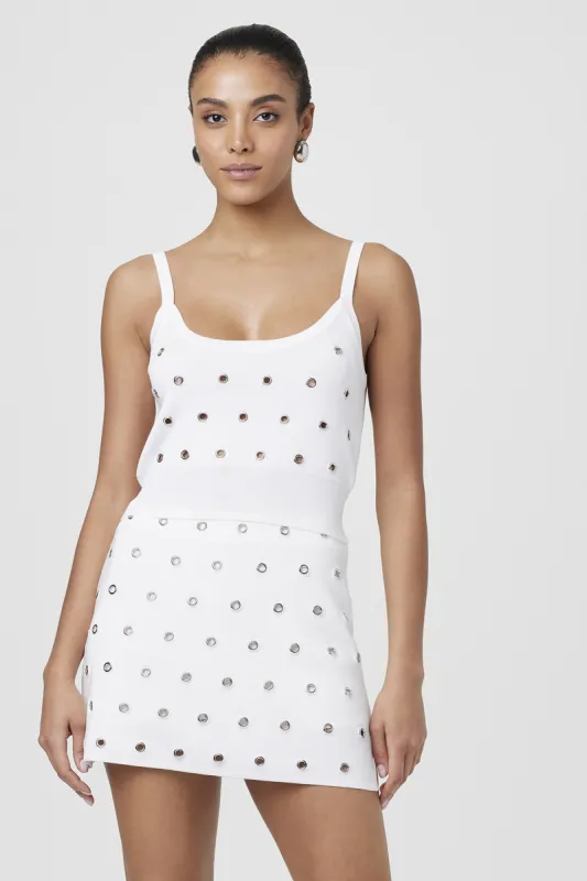 Noemie Grommets Tank sold by Toccin