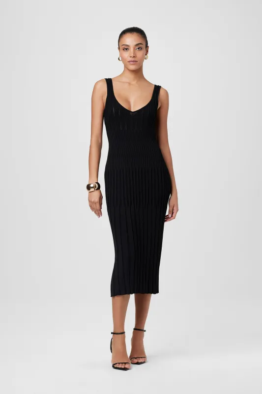 Joely V-Neck Midi Dress sold by Toccin