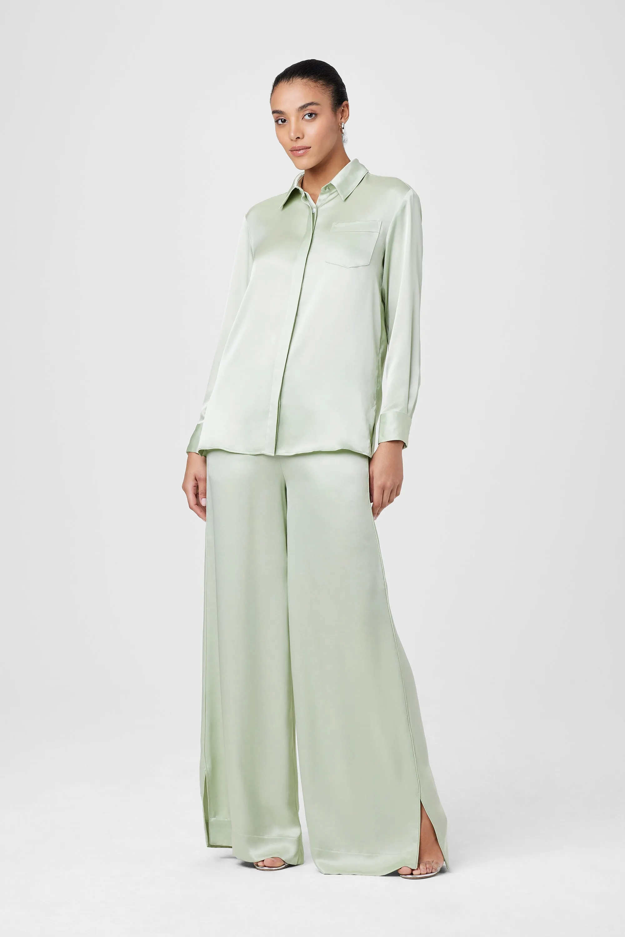 Riley Silk Button-Down Shirt sold by Toccin product image thumbnail 4