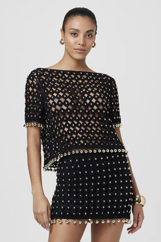 Nadia Pull On Crochet Skirt sold by Toccin