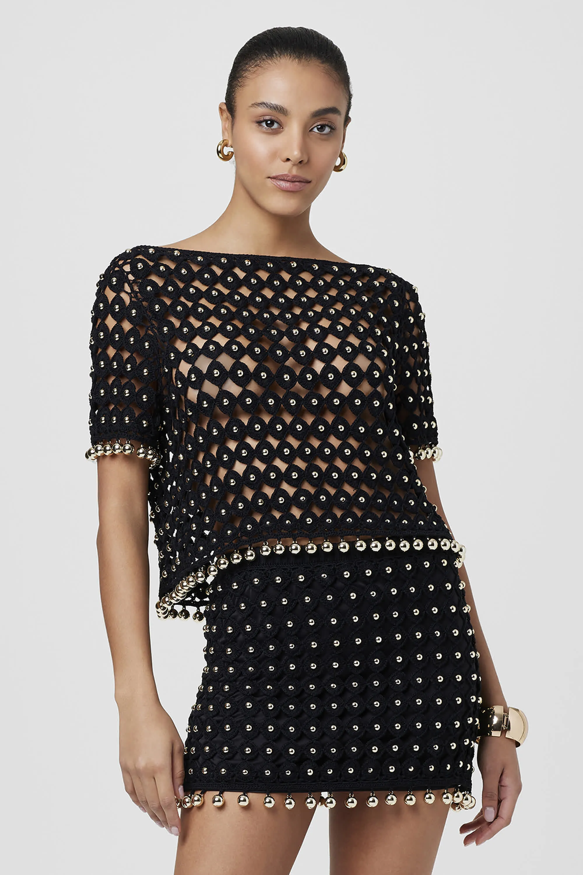 Nadia Pull On Crochet Skirt sold by Toccin