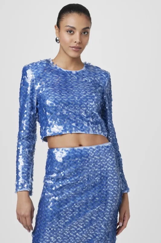 Anaya Sequin Crop Top sold by Toccin
