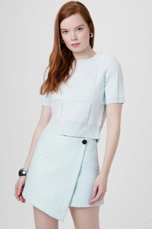 Stella Textured Wrap Skort sold by Toccin