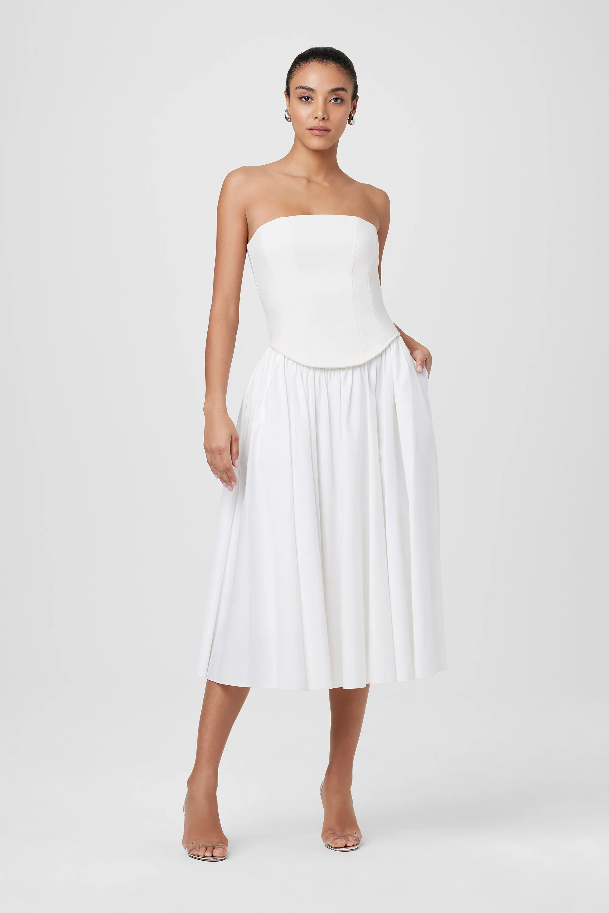 Melody Corset Midi Dress sold by Toccin