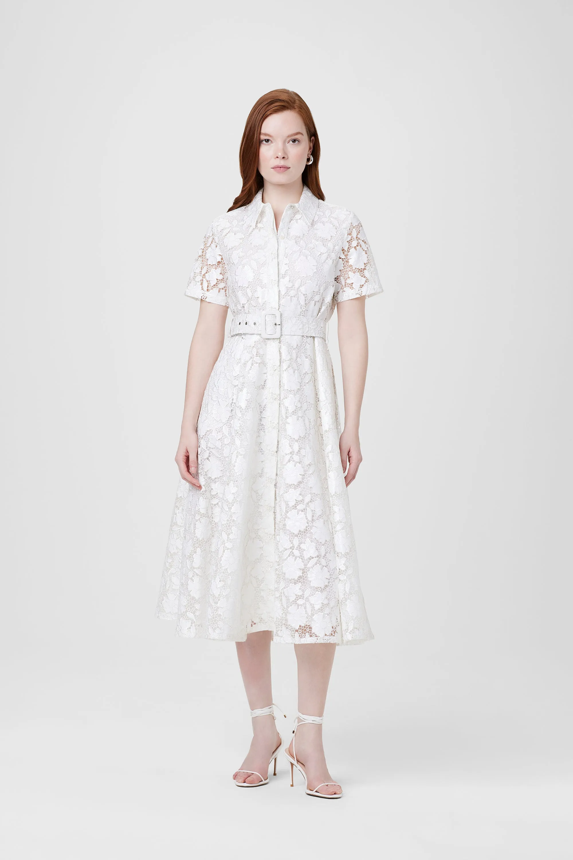 Jean Textured Lace Midi Dress sold by Toccin product image thumbnail 3