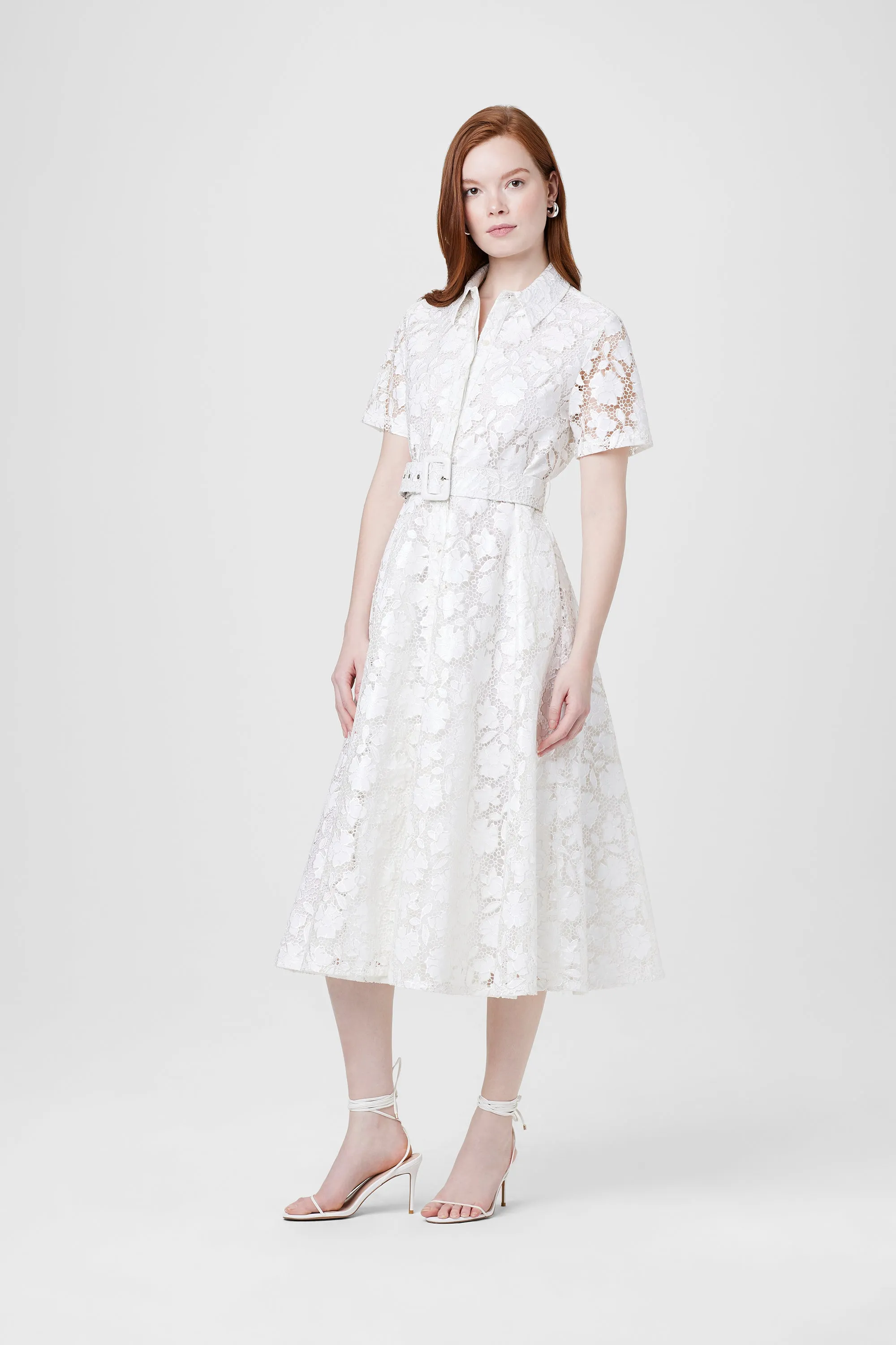 Jean Textured Lace Midi Dress sold by Toccin