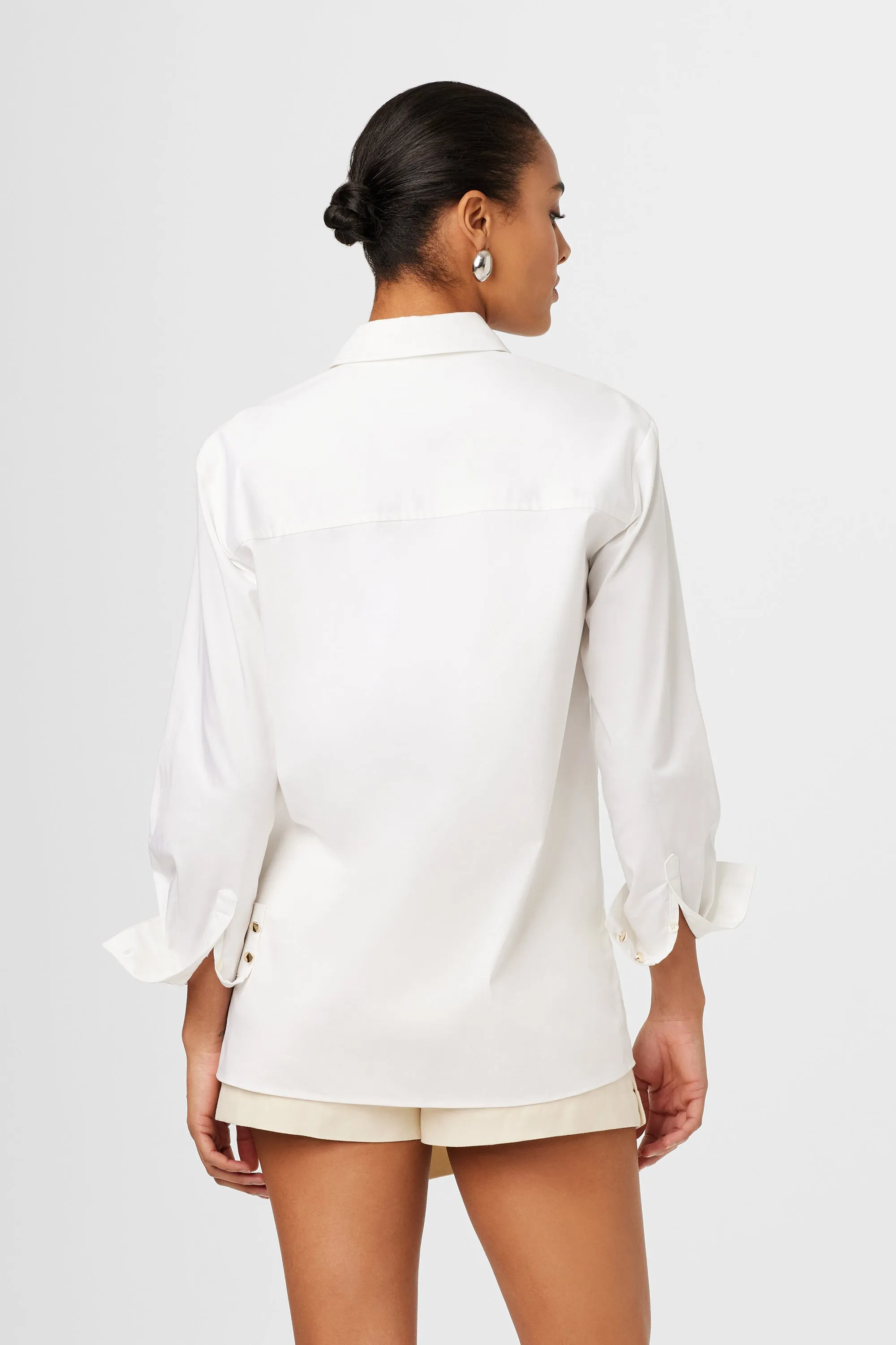 Riley Poplin Boyfriend Shirt sold by Toccin product image thumbnail 4