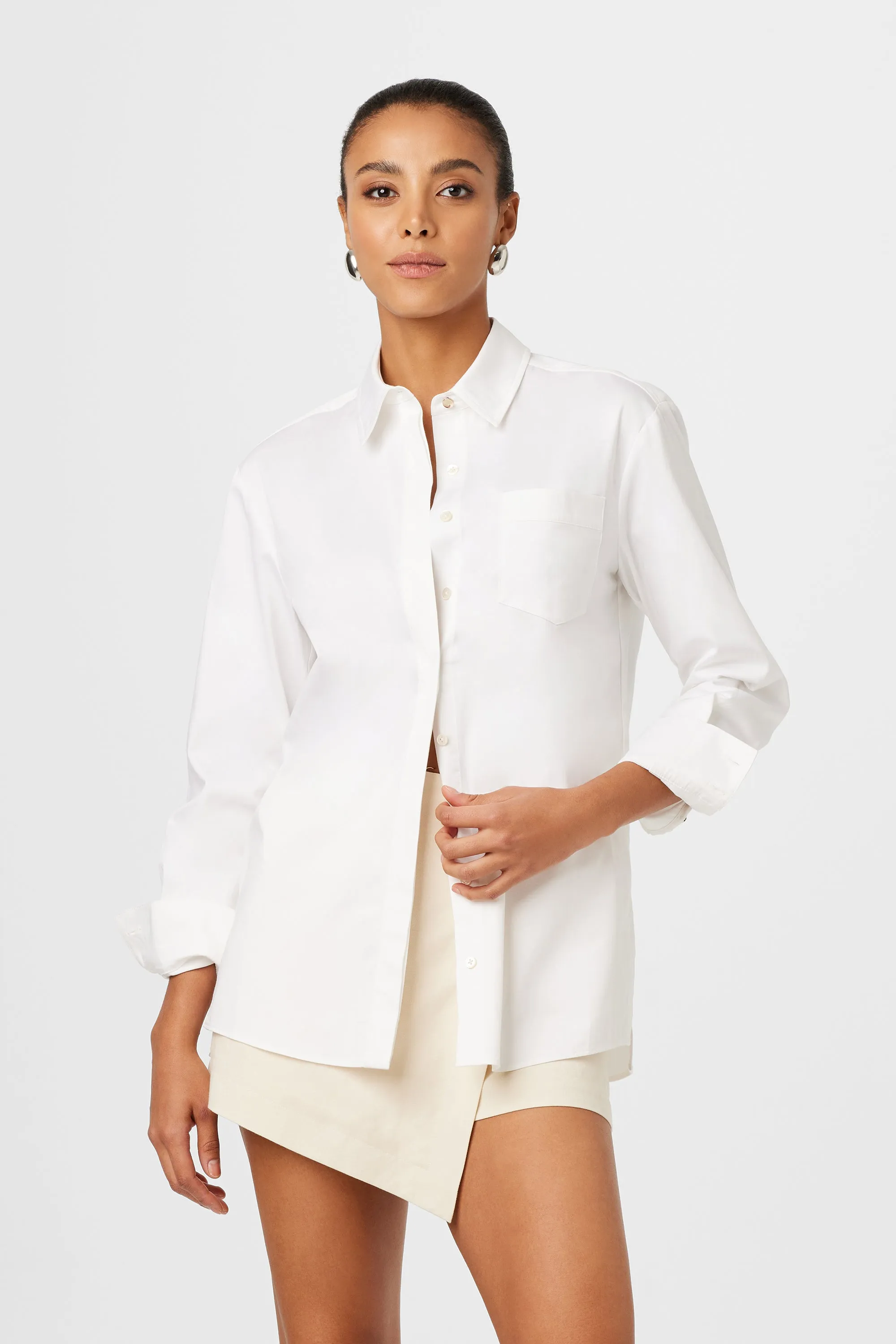 Riley Poplin Boyfriend Shirt sold by Toccin product image thumbnail 3