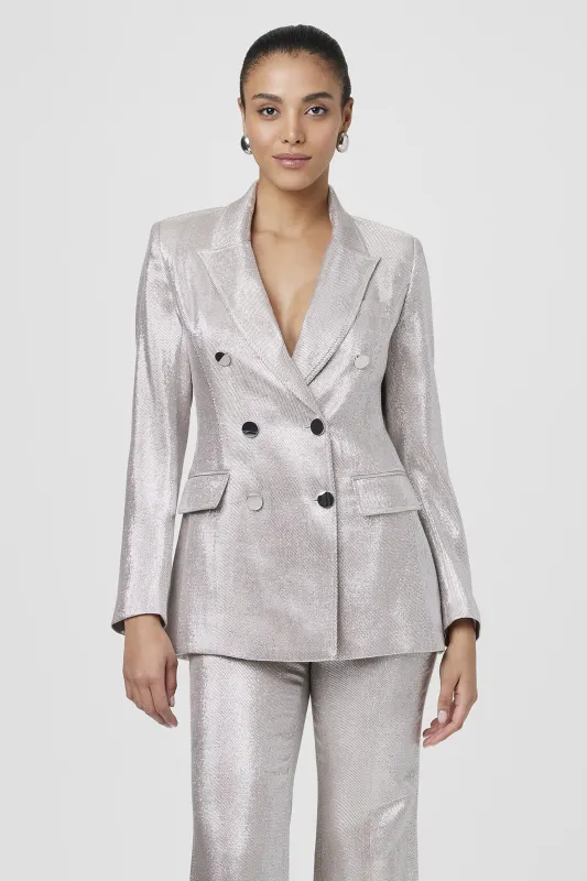 Mia Double Breasted Rose Blazer sold by Toccin
