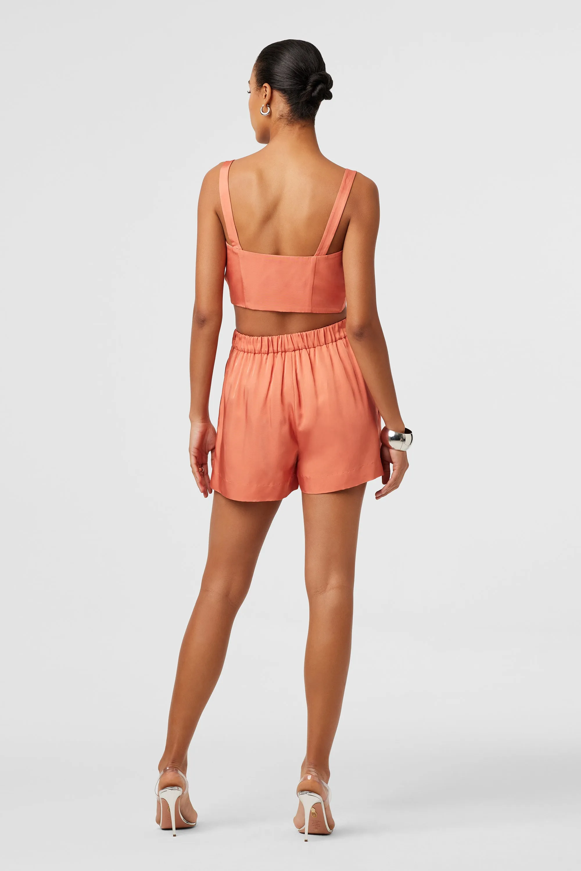 Sutton Silk Satin Pull On Shorts sold by Toccin product image thumbnail 4