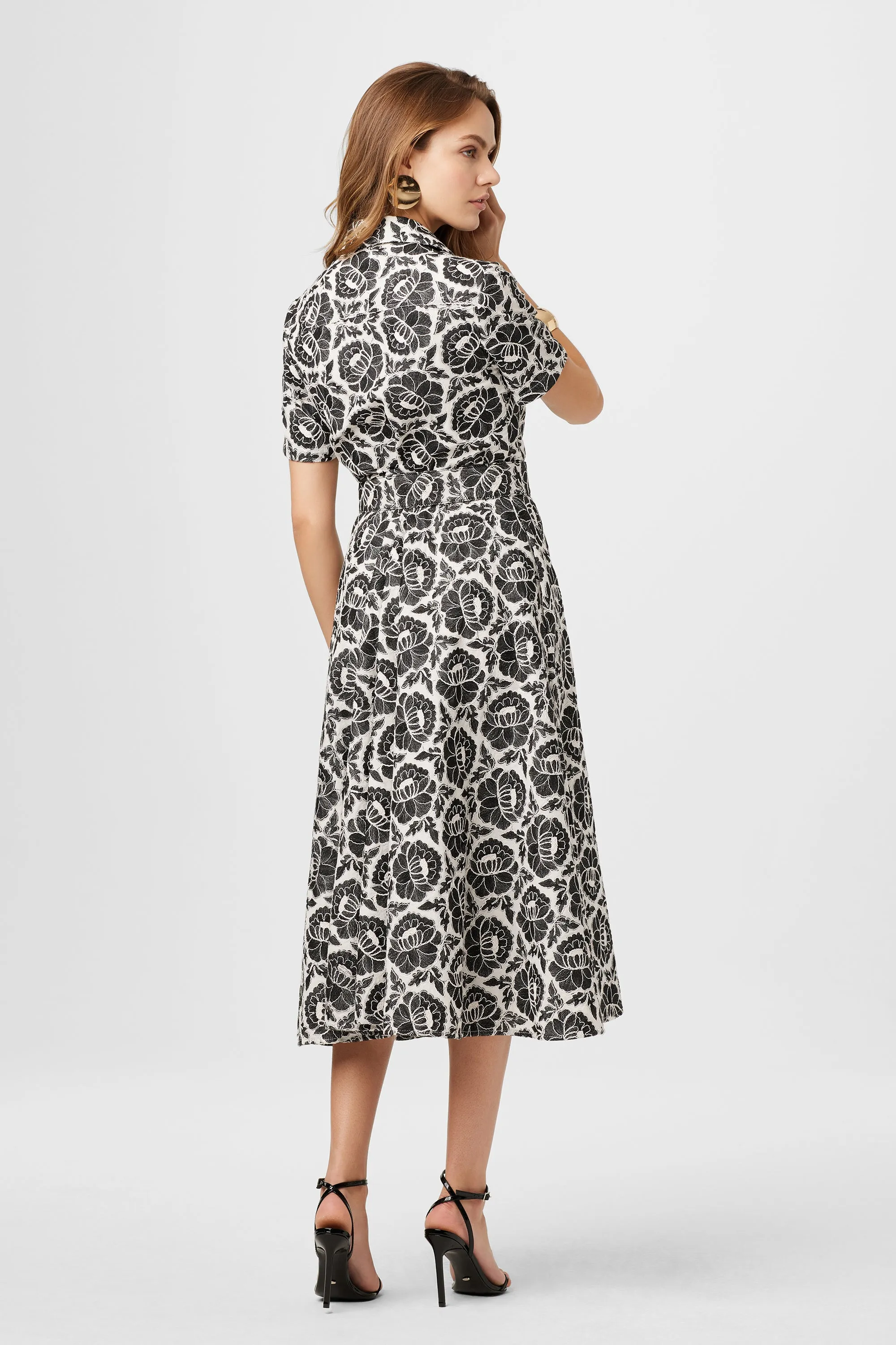 Jean Embroidery Midi Dress sold by Toccin product image thumbnail 4