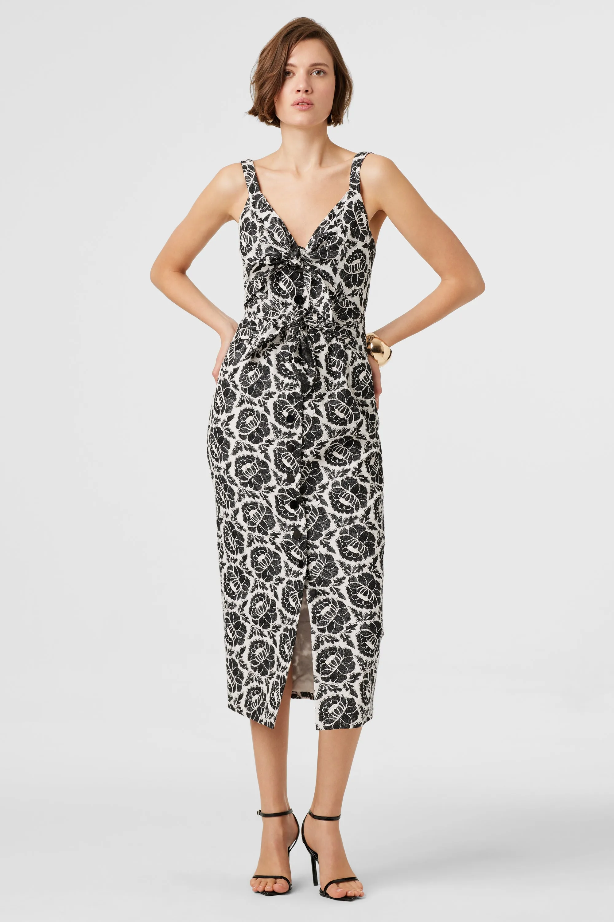 GIA DOUBLE TIE FRONT DRESS sold by Toccin product image thumbnail 3