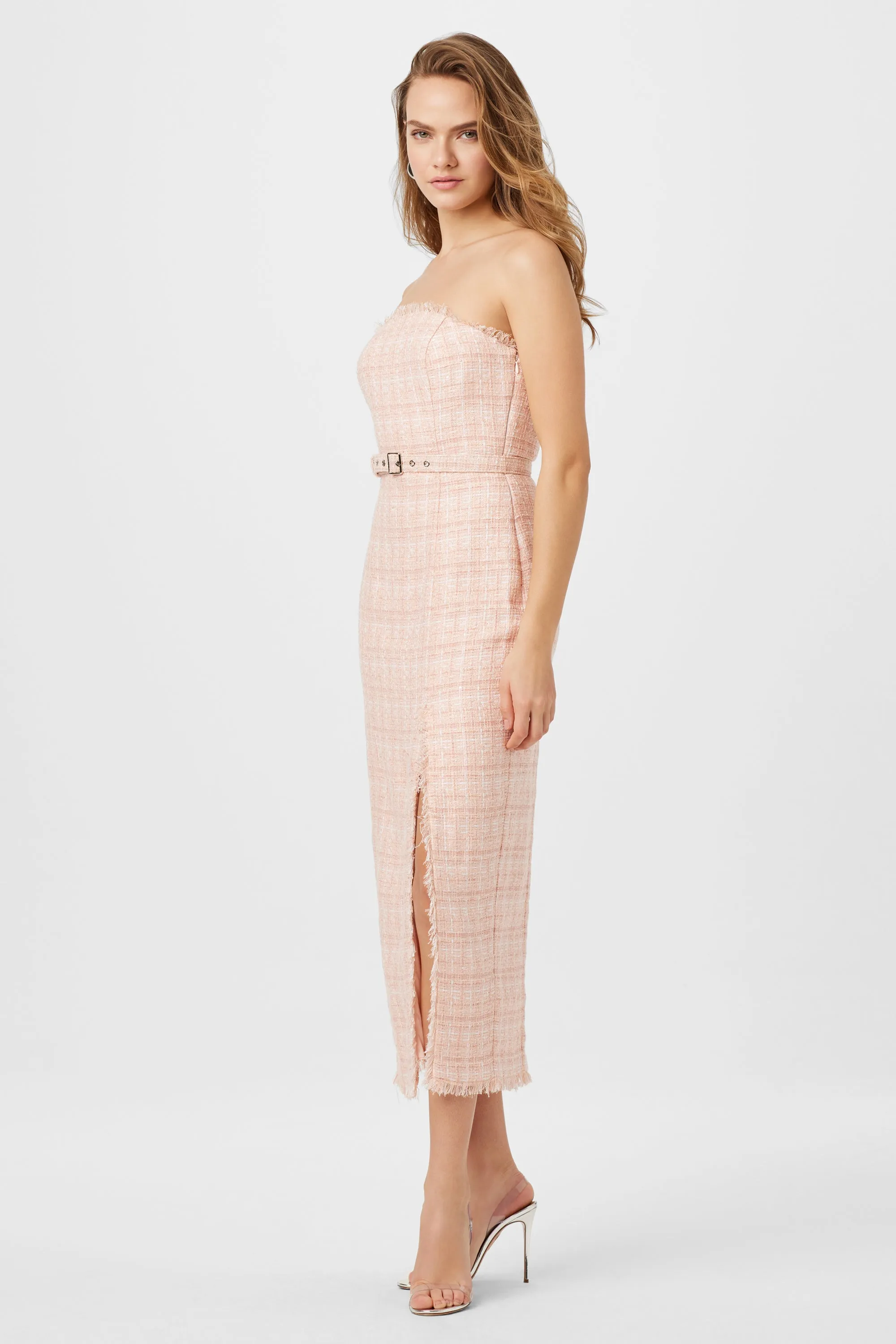 Vivian Strapless Tweed Midi Dress sold by Toccin product image thumbnail 2