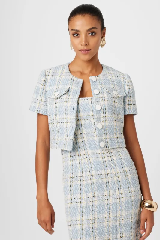 London Short Sleeve Crop Jacket sold by Toccin