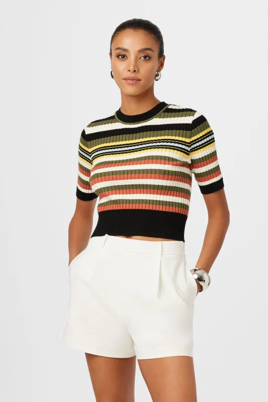 Nyla Short Sleeve Knit Sweater sold by Toccin