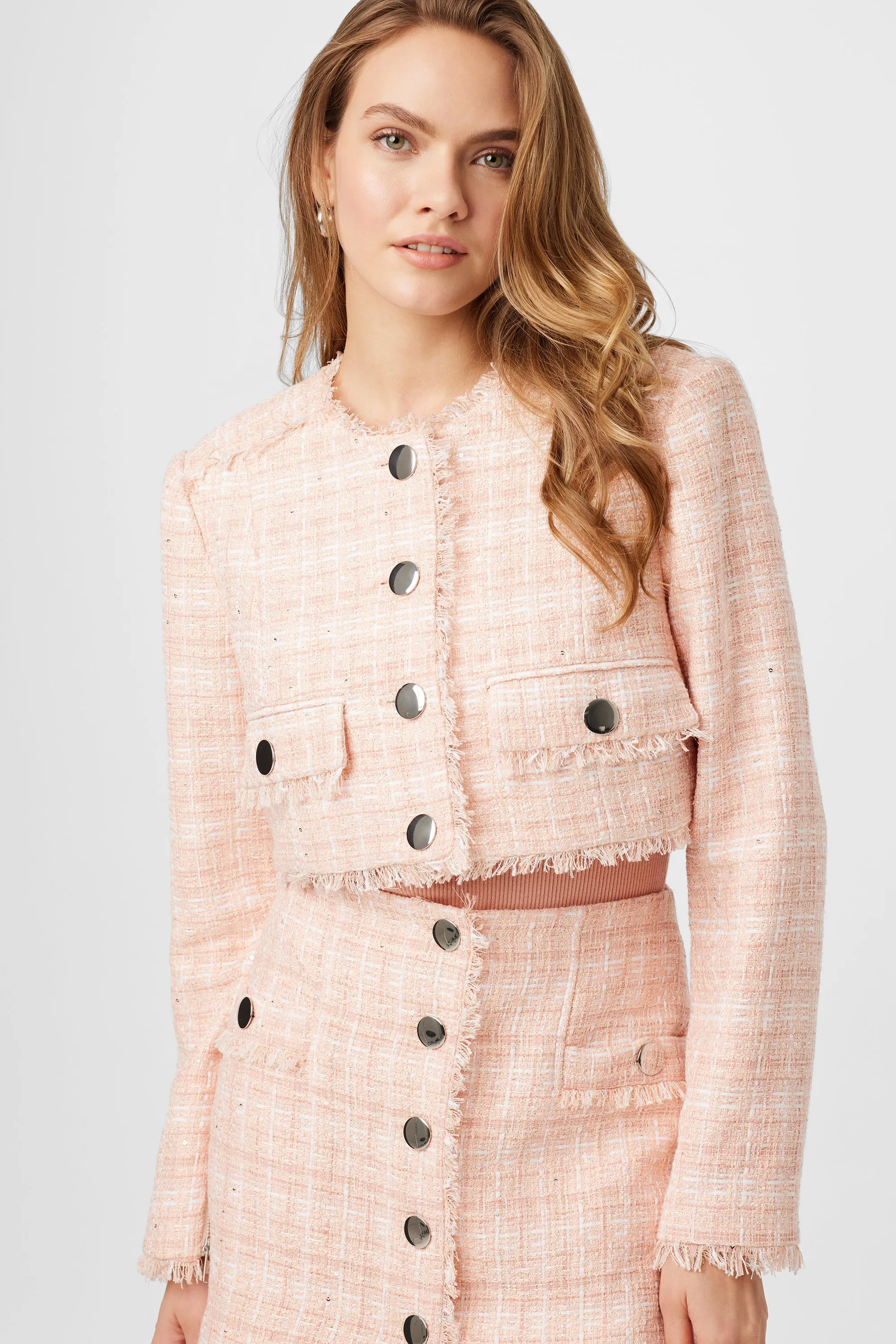 Lainey Crew Neck Tweed Jacket sold by Toccin product image thumbnail 2