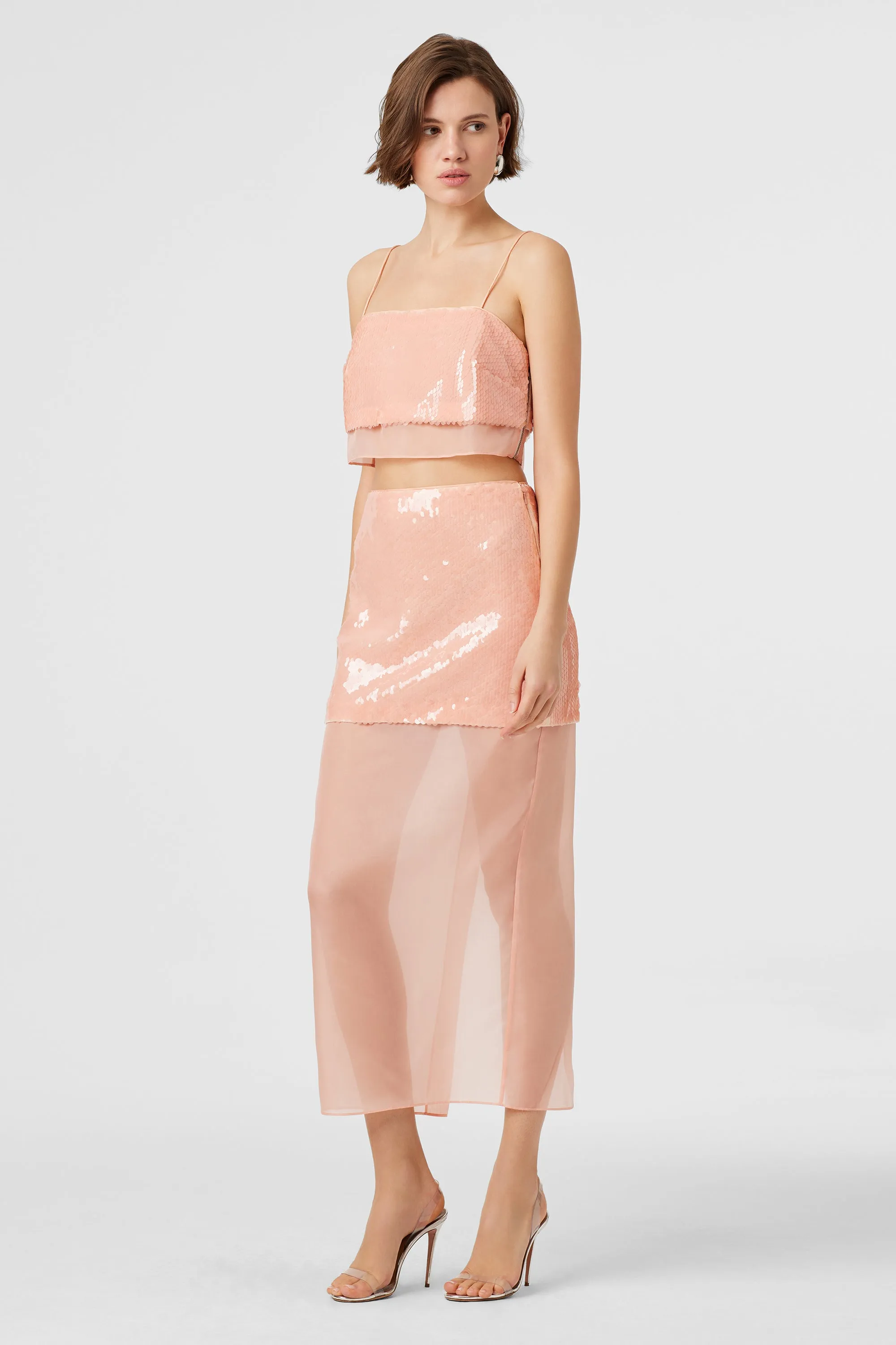 Aurora Organza Layered Skirt sold by Toccin