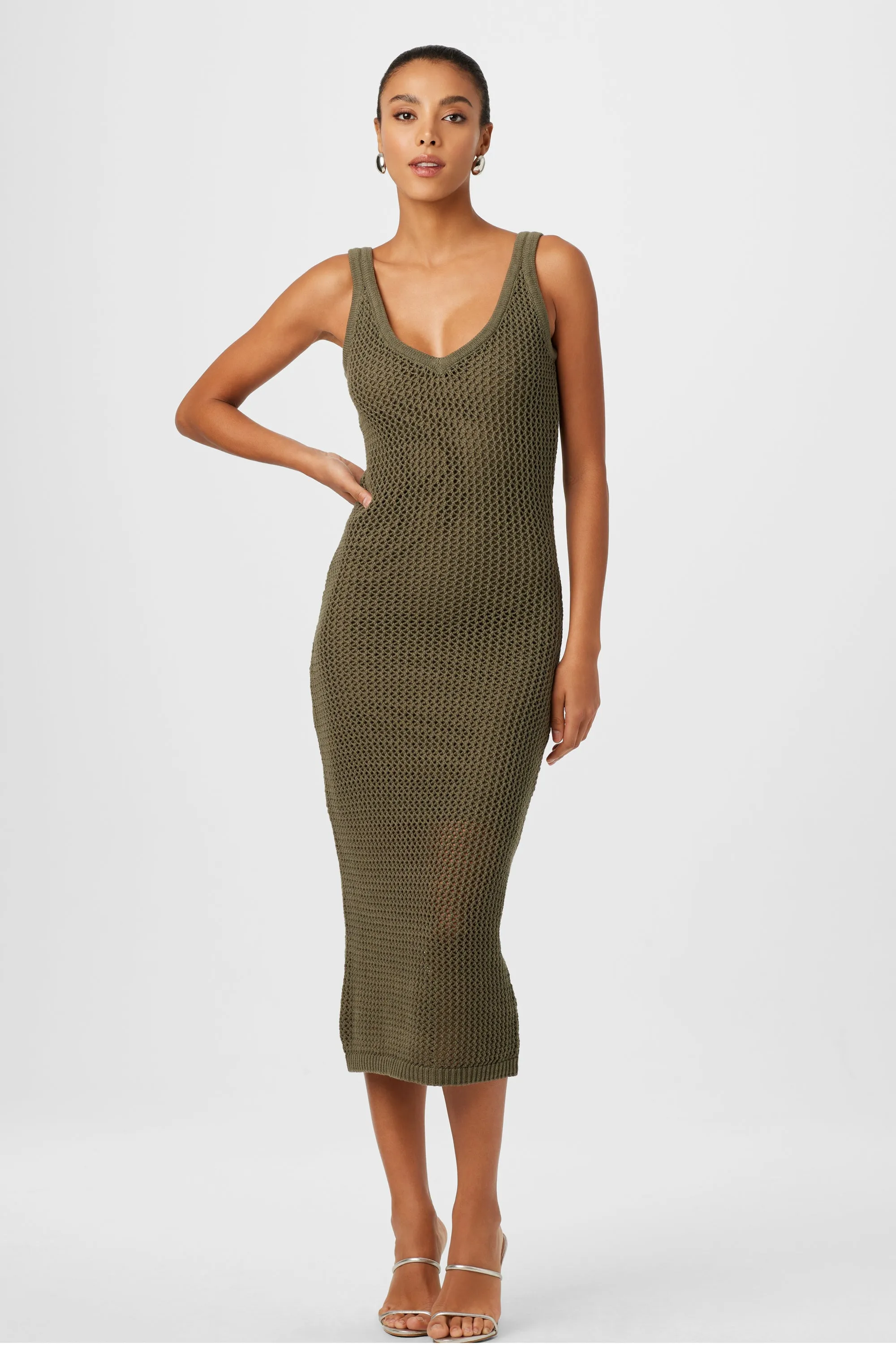 Summer Kayla Crochet Midi Dress sold by Toccin