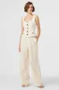 Hailey Linen Wide Leg Trouser sold by Toccin