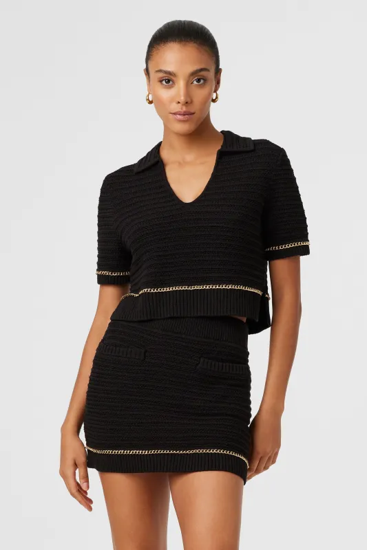 Essie Fine Knit Polo Tee sold by Toccin