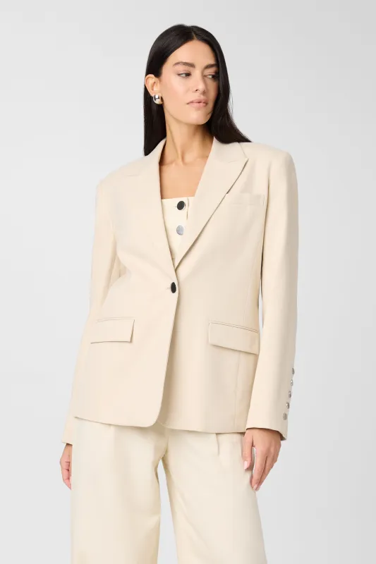 Willa Oversized Linen Blazer sold by Toccin