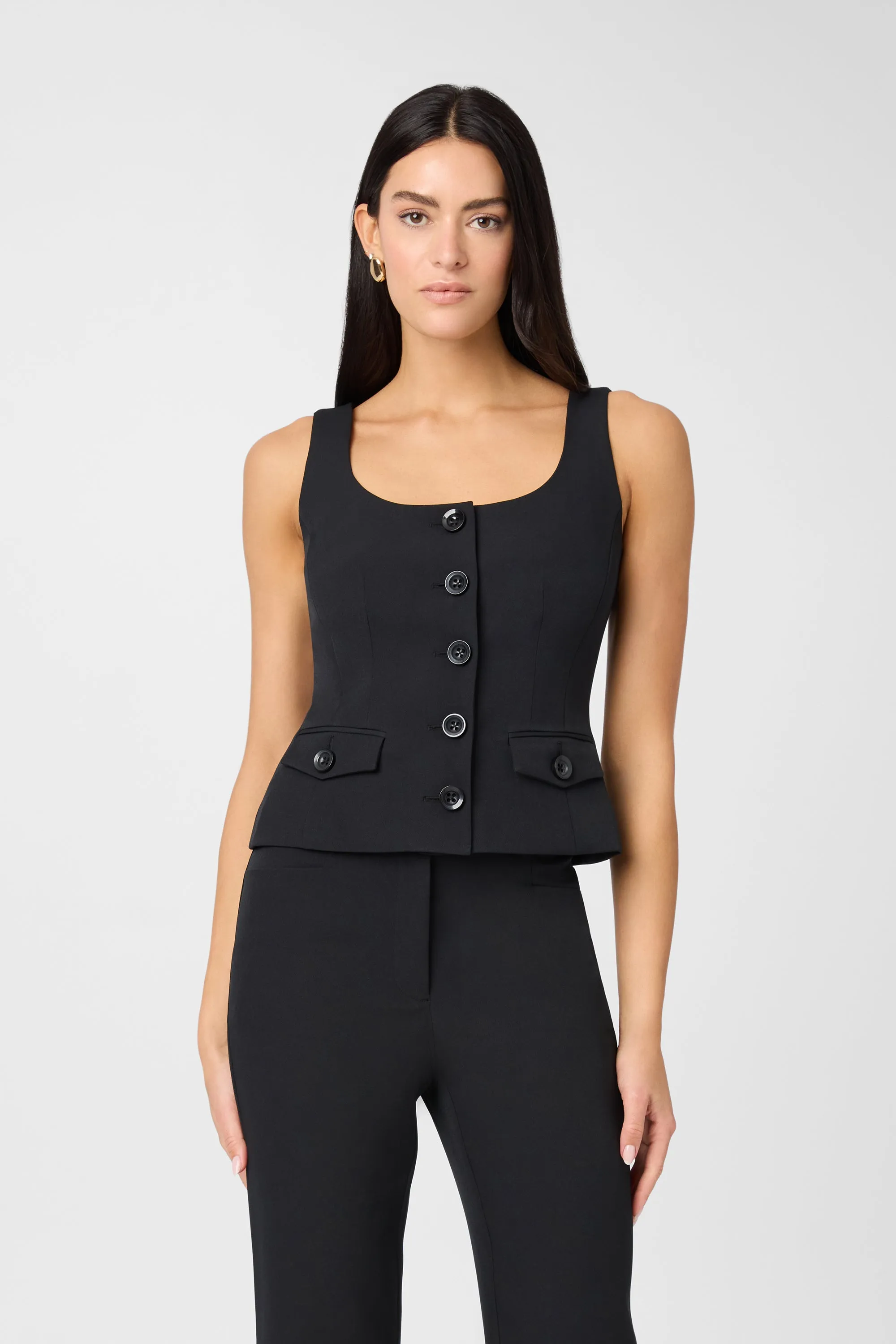 Essential Georgia Tailored Vest Top sold by Toccin