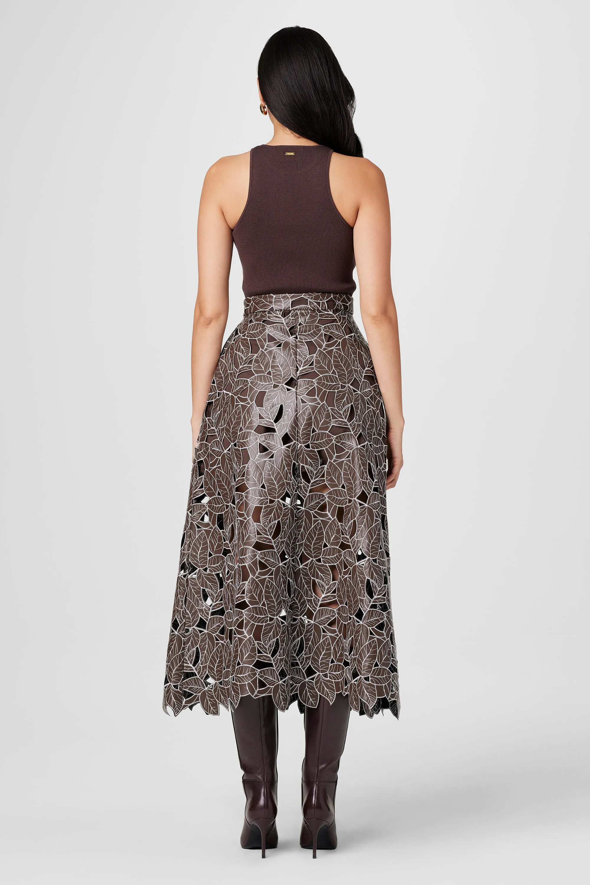 STACY LACE VEGAN LEATHER SKIRT sold by Toccin product image thumbnail 4