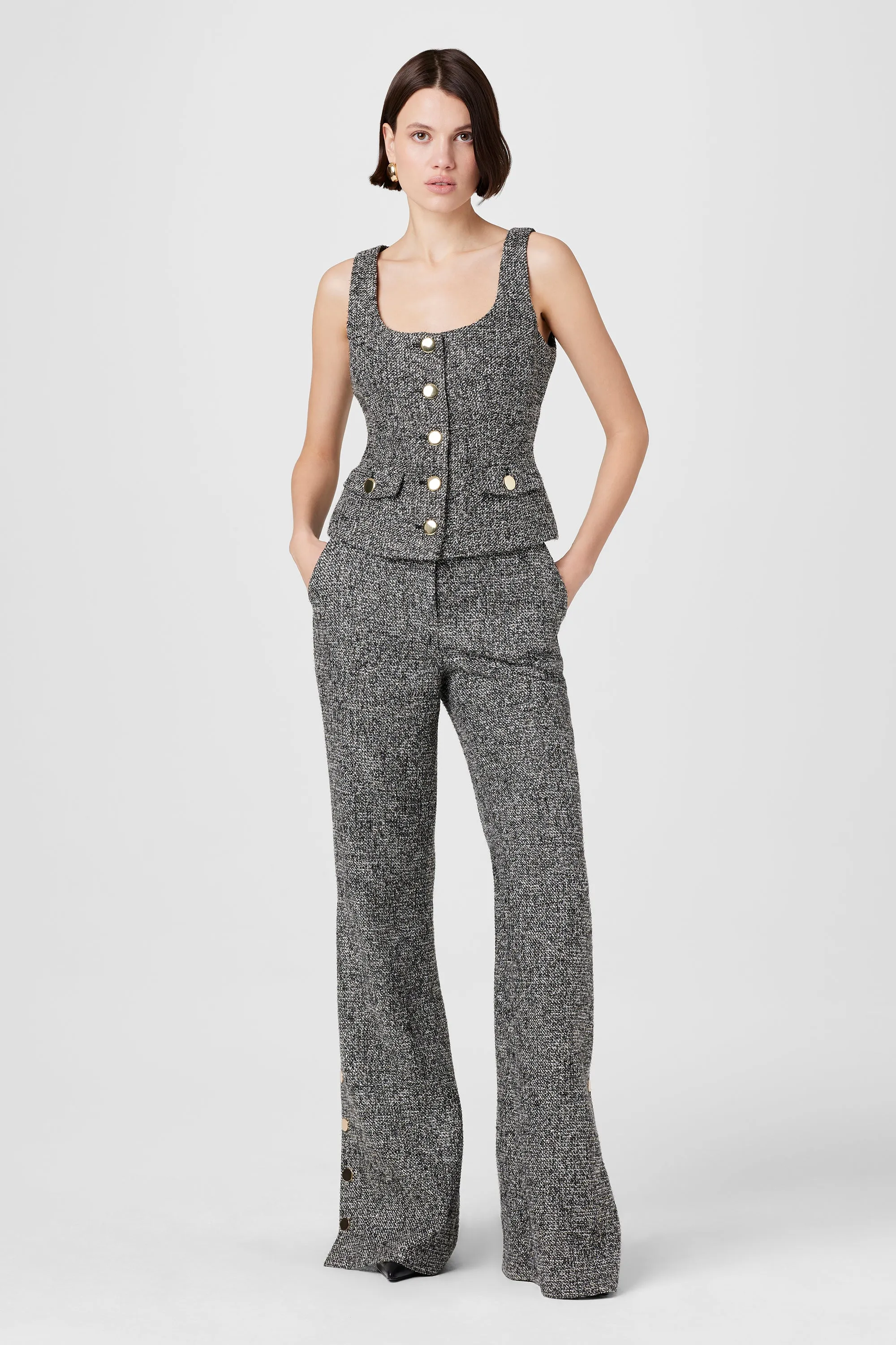 GRACIE EMBELLISHED TWEED PANTS sold by Toccin product image thumbnail 2