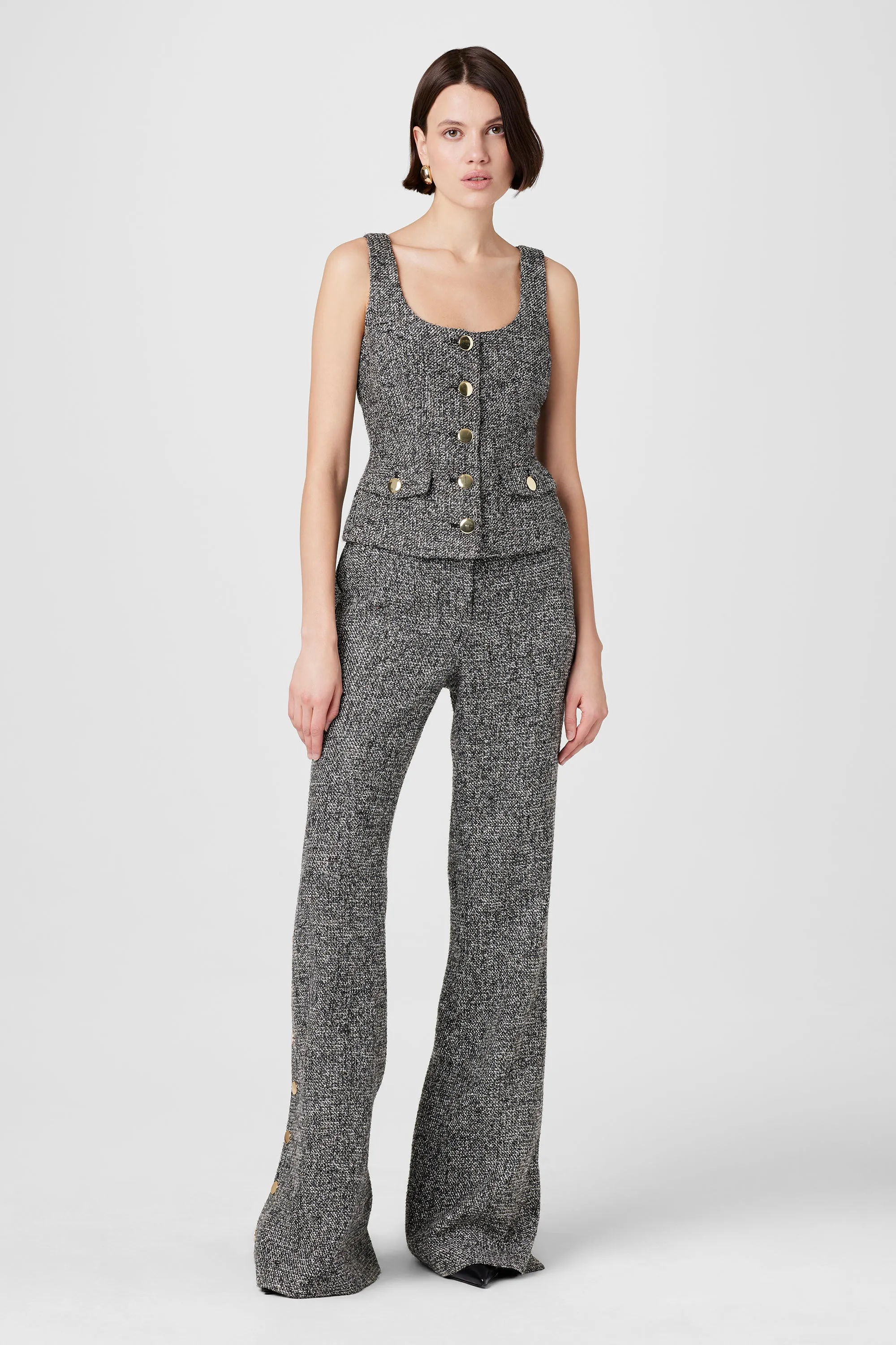 GRACIE EMBELLISHED TWEED PANTS sold by Toccin product image thumbnail 3