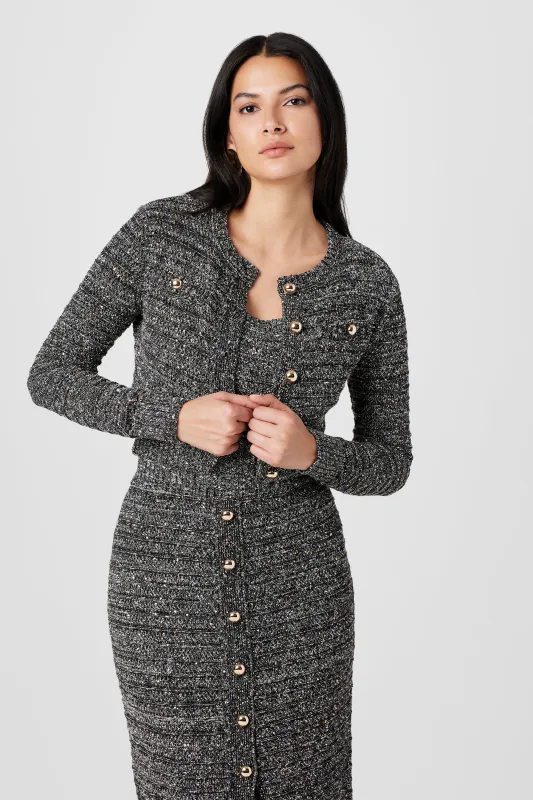 MILLER EMBELLISHED POINTELLE CARDIGAN sold by Toccin