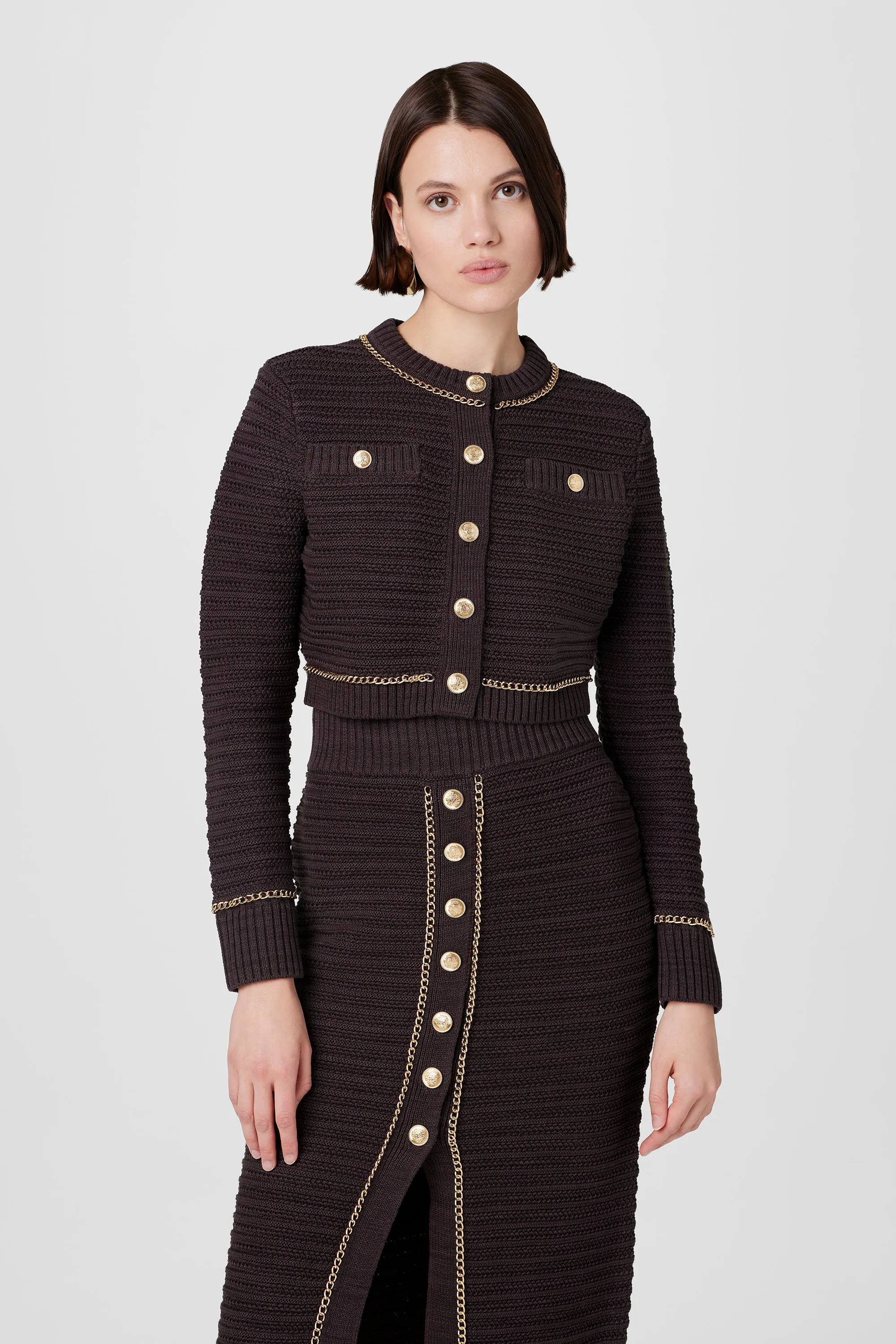 Miller Pointelle Chain Cardigan sold by Toccin product image thumbnail 3