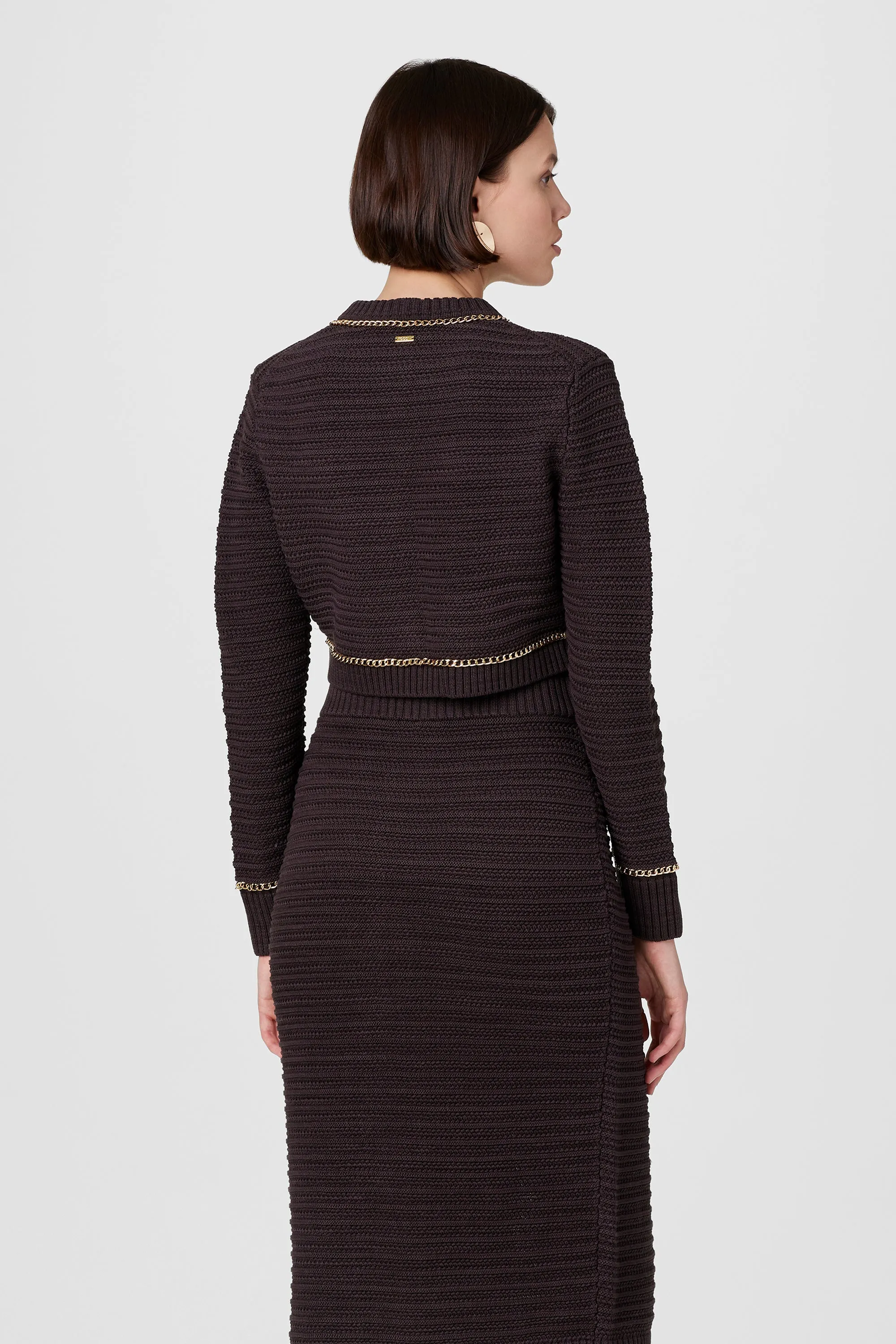 Miller Pointelle Chain Cardigan sold by Toccin product image thumbnail 4