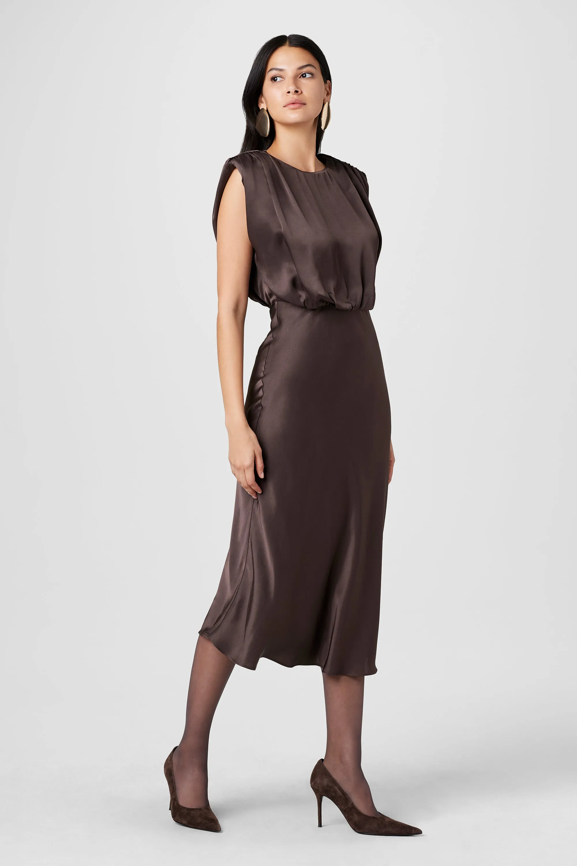 Flora Sleeveless Blouson Midi Dress sold by Toccin product image thumbnail 3