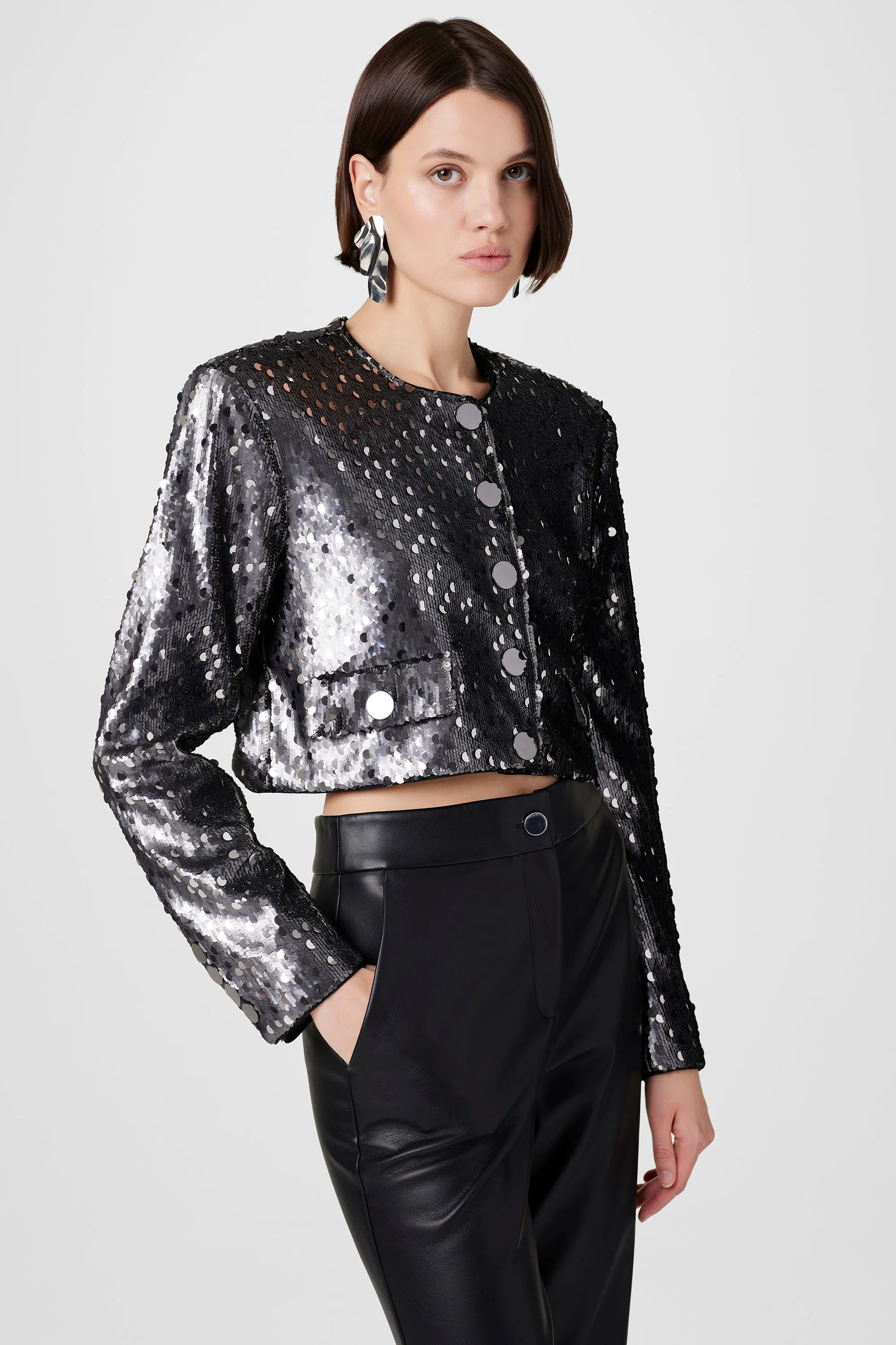 JONES CREW NECK SEQUIN JACKET sold by Toccin product image thumbnail 4