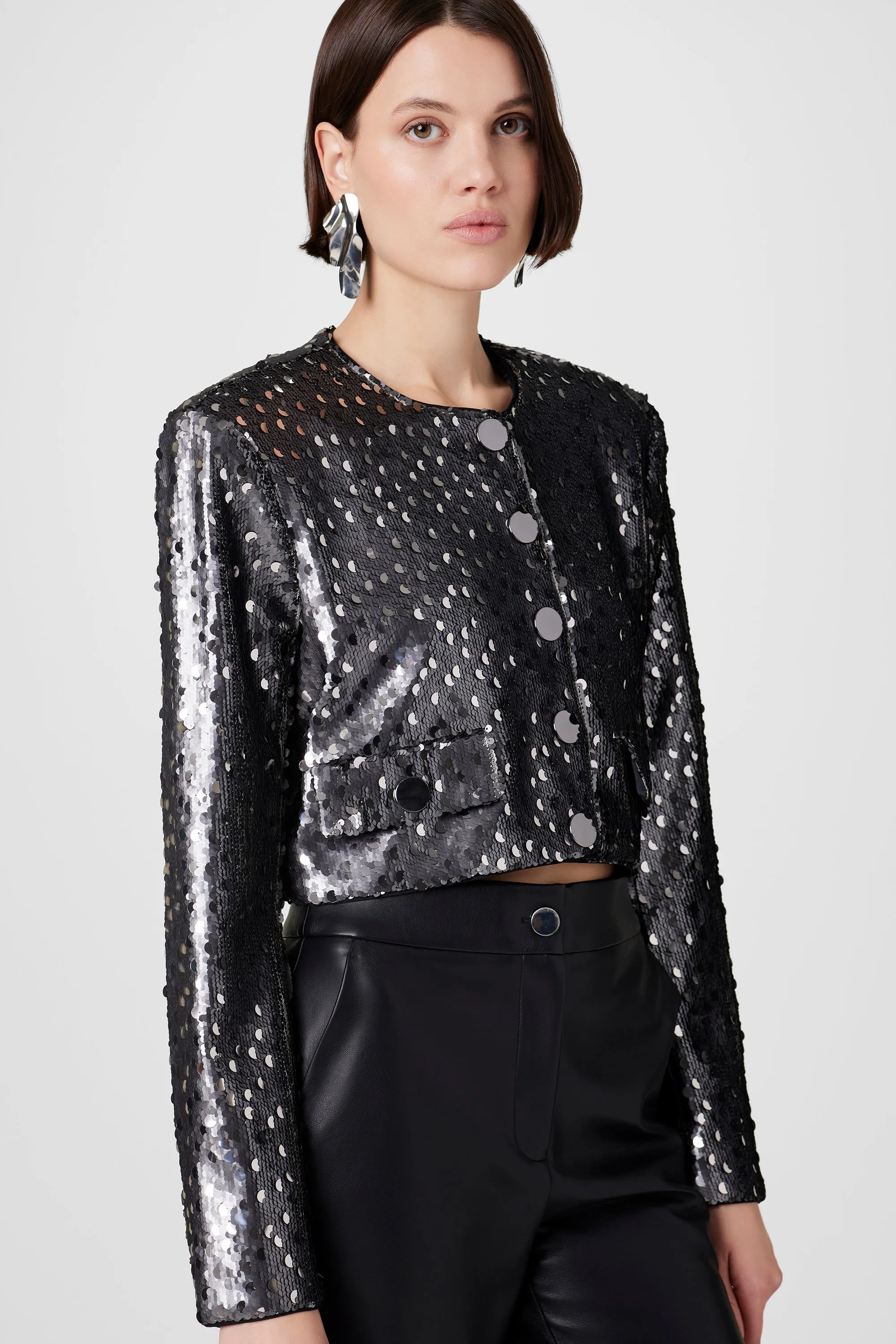 JONES CREW NECK SEQUIN JACKET sold by Toccin product image thumbnail 2