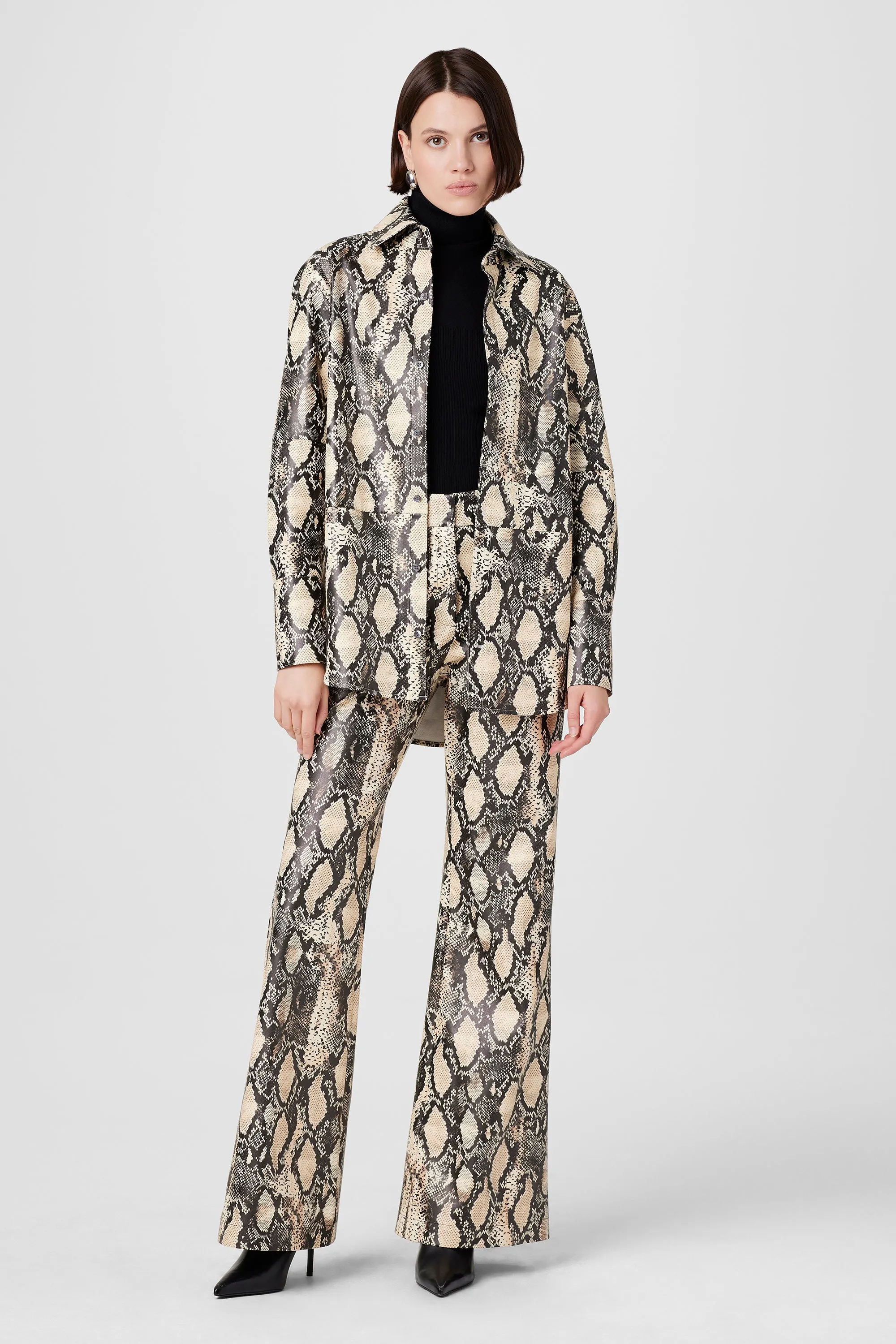 GAIA PYTHON VEGAN LEATHER PANTS sold by Toccin product image thumbnail 4