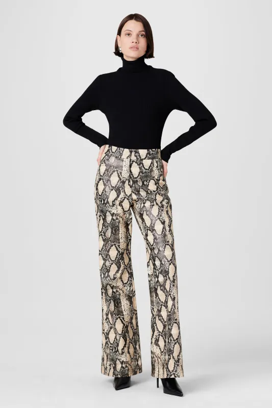 Gaia Python Vegan Leather Pants sold by Toccin