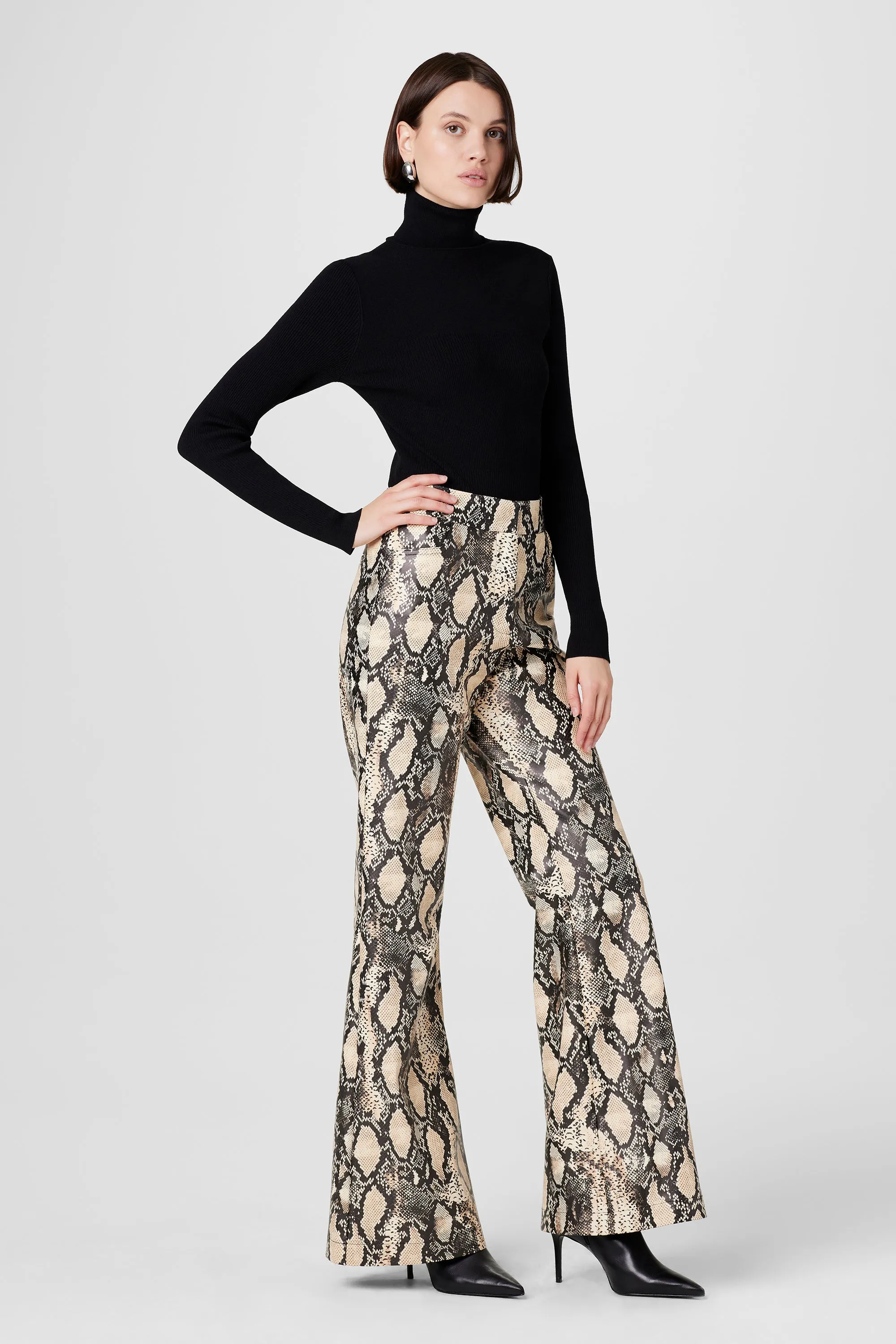 GAIA PYTHON VEGAN LEATHER PANTS sold by Toccin product image thumbnail 3
