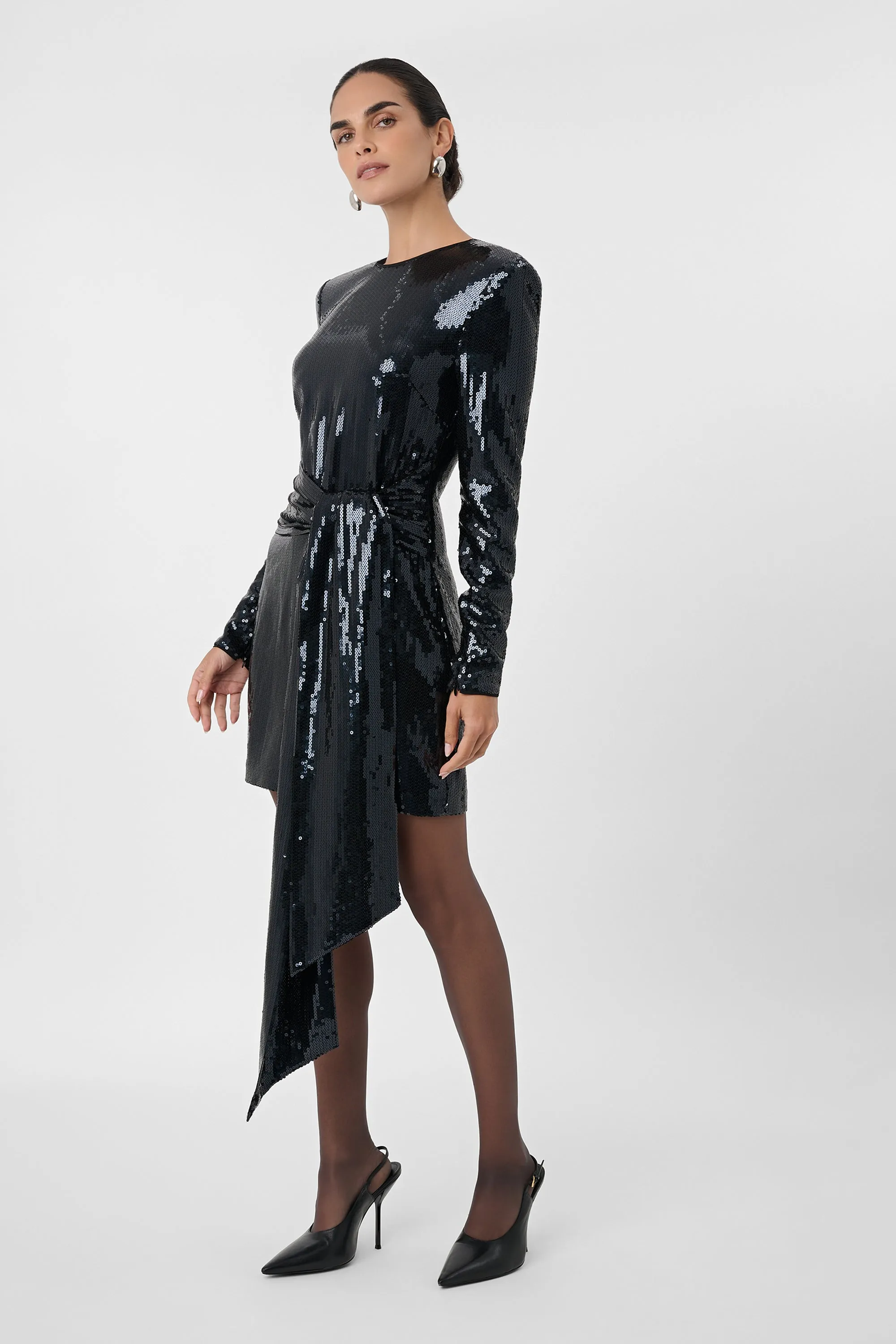 CARLOTTA SASH SEQUIN MINI DRESS sold by Toccin product image thumbnail 2