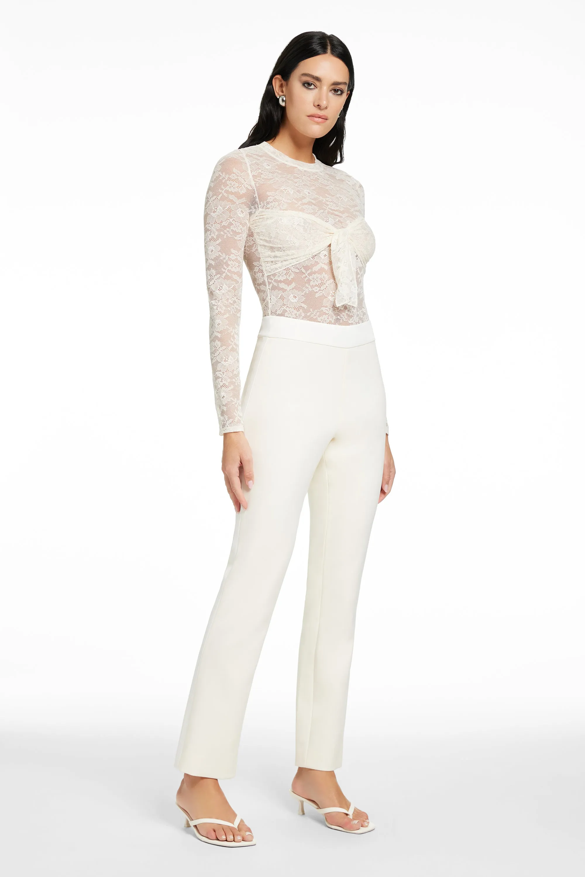 GISELLE TIE-FRONT LONG SLEEVE BODYSUIT sold by Toccin product image thumbnail 3