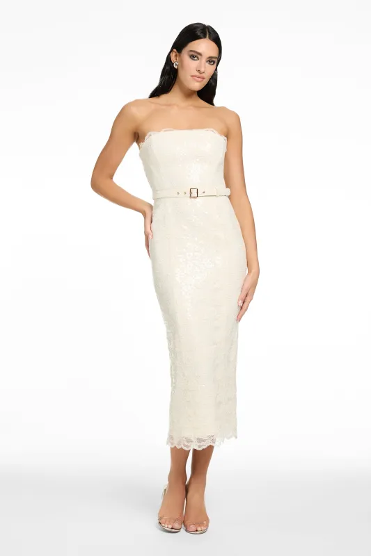 VIVIAN STRAPLESS BELTED MINI DRESS sold by Toccin