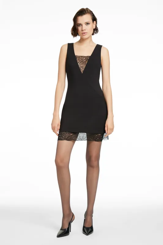 HELENA LACE COMBO MINI DRESS sold by Toccin