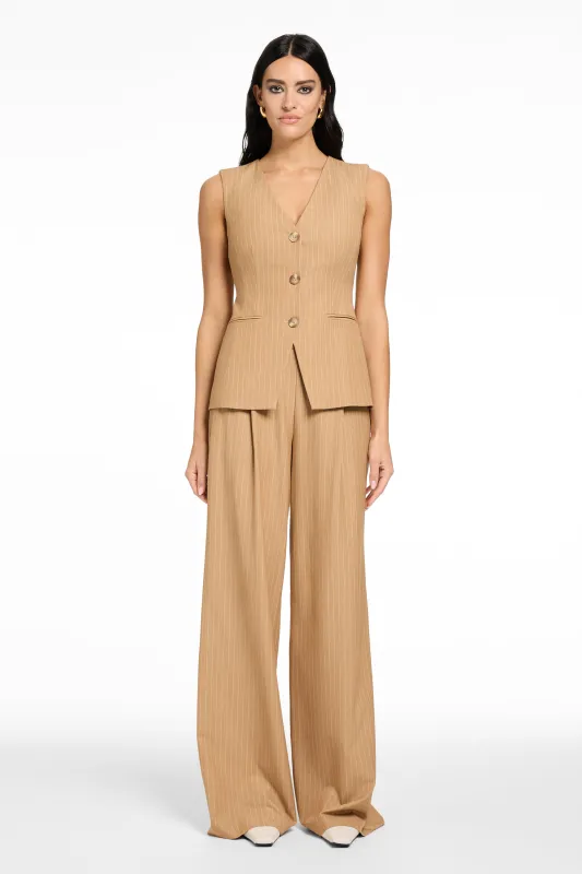 TIBBIE THREE-BUTTON CUTAWAY VEST sold by Toccin