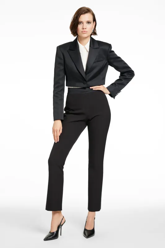 FREYA CROPPED TUXEDO BLAZER sold by Toccin