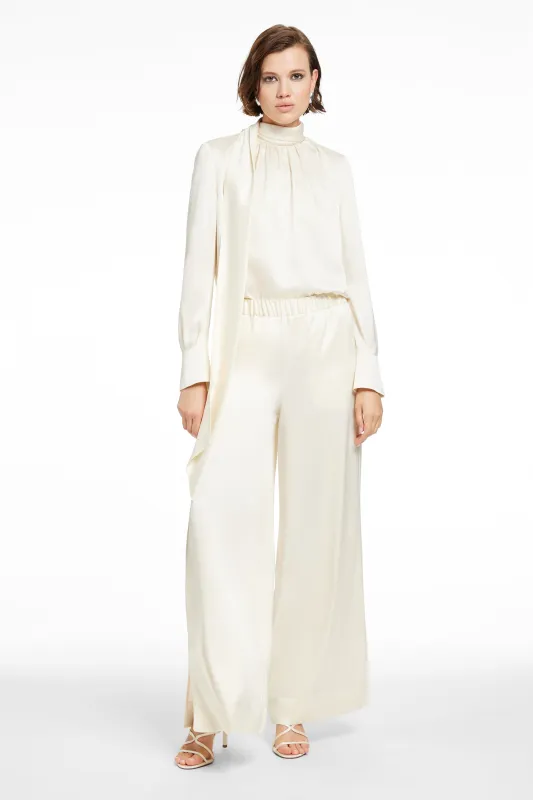 VERONICA LONG SLEEVE PUSSY-BOW BLOUSE sold by Toccin